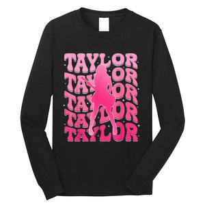 Taylor First Name Personalized 80S Long Sleeve Shirt