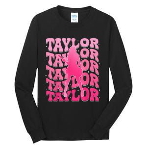 Taylor First Name Personalized 80S Tall Long Sleeve T-Shirt