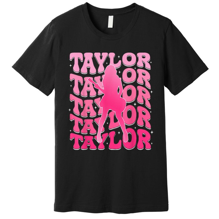 Taylor First Name Personalized 80S Premium T-Shirt