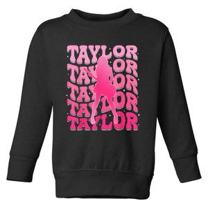 Taylor First Name Personalized 80S Toddler Sweatshirt