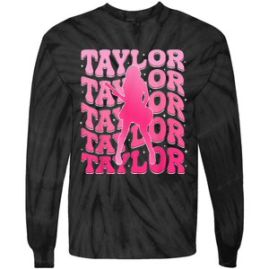 Taylor First Name Personalized 80S Tie-Dye Long Sleeve Shirt