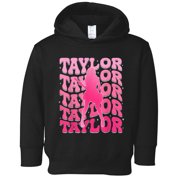 Taylor First Name Personalized 80S Toddler Hoodie