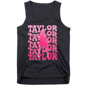 Taylor First Name Personalized 80S Tank Top