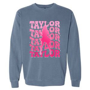 Taylor First Name Personalized 80S Garment-Dyed Sweatshirt