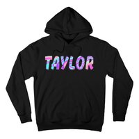 T.AYLOR First Name Personalized retro TA.YLOR name  Hoodie