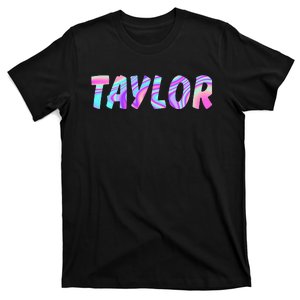 T.AYLOR First Name Personalized retro TA.YLOR name  T-Shirt