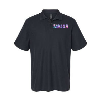 T.AYLOR First Name Personalized retro TA.YLOR name  Softstyle Adult Sport Polo