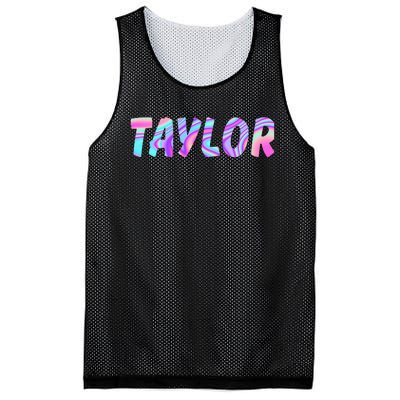 T.AYLOR First Name Personalized retro TA.YLOR name  Mesh Reversible Basketball Jersey Tank