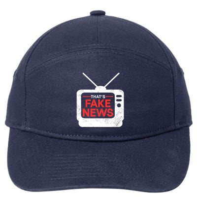 Thats Fake News Rights Press Freedom Journalism 7-Panel Snapback Hat