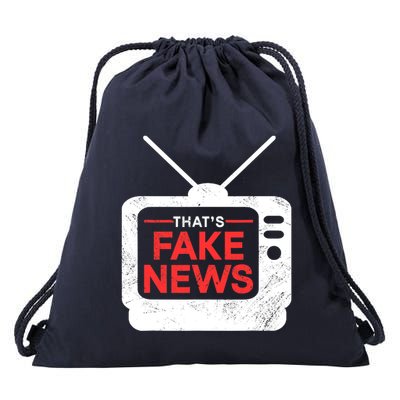 Thats Fake News Rights Press Freedom Journalism Drawstring Bag