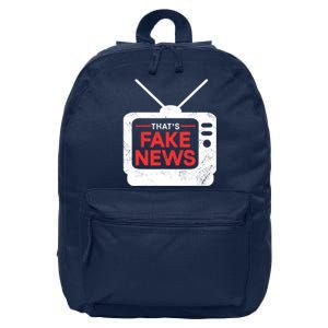 Thats Fake News Rights Press Freedom Journalism 16 in Basic Backpack