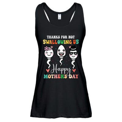 Thanks For Not Swallowing Us Happy Mother's Day For Mother Ladies Essential Flowy Tank