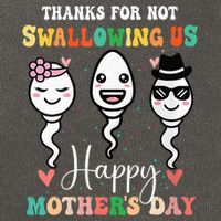Thanks For Not Swallowing Us Happy Mother's Day For Mother Cotton Canvas Backpack