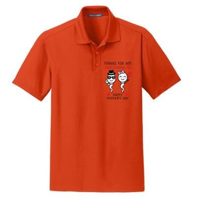 Thanks For Not Swallowing Us Happy Mother's Day FunnyGift Dry Zone Grid Polo