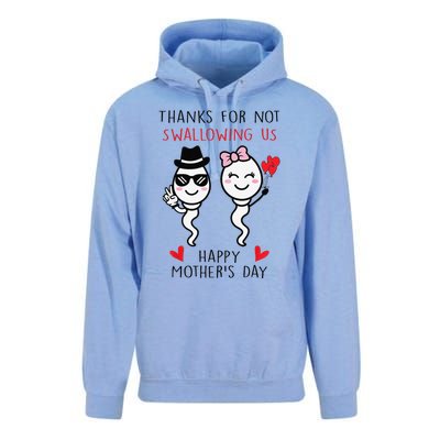 Thanks For Not Swallowing Us Happy Mother's Day FunnyGift Unisex Surf Hoodie