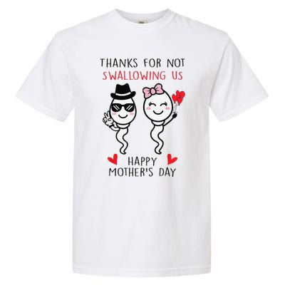 Thanks For Not Swallowing Us Happy Mother's Day FunnyGift Garment-Dyed Heavyweight T-Shirt