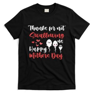 Thanks For Not Swallowing Us Happy Mother's Day T-Shirt