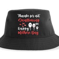 Thanks For Not Swallowing Us Happy Mother's Day Sustainable Bucket Hat
