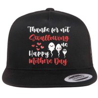 Thanks For Not Swallowing Us Happy Mother's Day Flatbill Hat