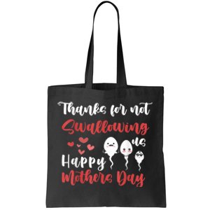 Thanks For Not Swallowing Us Happy Mother's Day Tote Bag