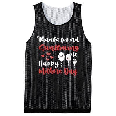 Thanks For Not Swallowing Us Happy Mother's Day Mesh Reversible Basketball Jersey Tank