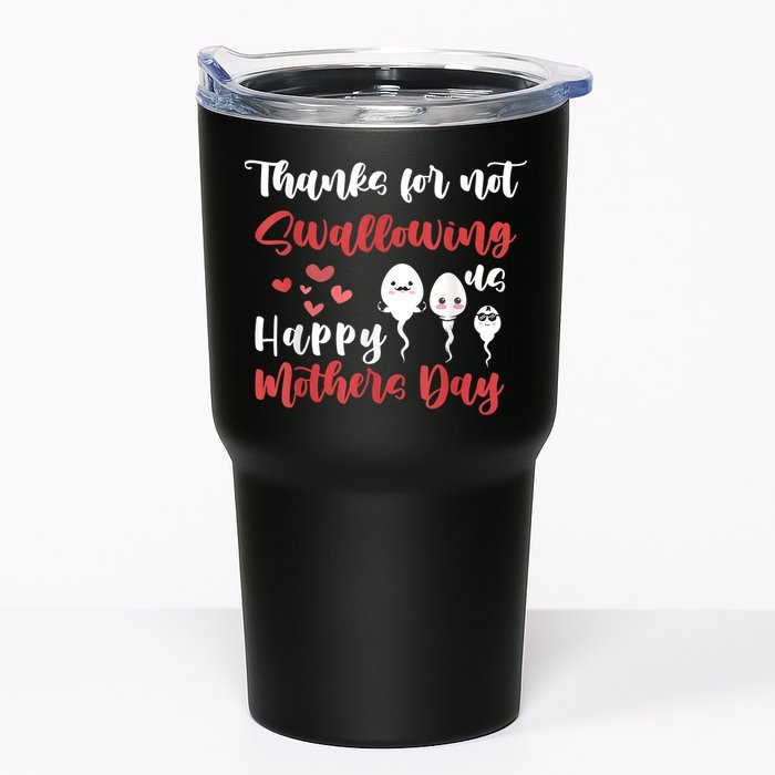 Thanks For Not Swallowing Us Happy Mother's Day Tumbler