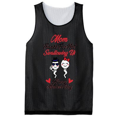 Thanks For Not Swallowing Us Happy Mother's Day Mesh Reversible Basketball Jersey Tank