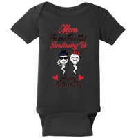 Thanks For Not Swallowing Us Happy Mother's Day Baby Bodysuit