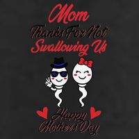Thanks For Not Swallowing Us Happy Mother's Day Golf Towel