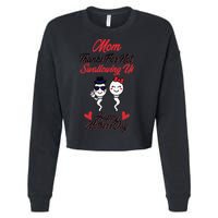 Thanks For Not Swallowing Us Happy Mother's Day Cropped Pullover Crew