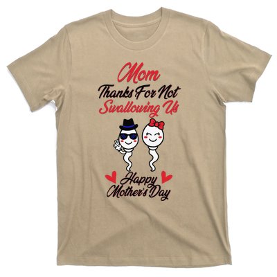 Thanks For Not Swallowing Us Happy Mother's Day T-Shirt