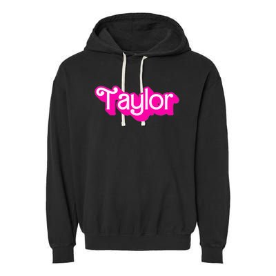 Taylor First Named Baby Birthday Garment-Dyed Fleece Hoodie