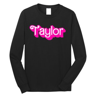 Taylor First Named Baby Birthday Long Sleeve Shirt