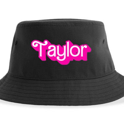 Taylor First Named Baby Birthday Sustainable Bucket Hat