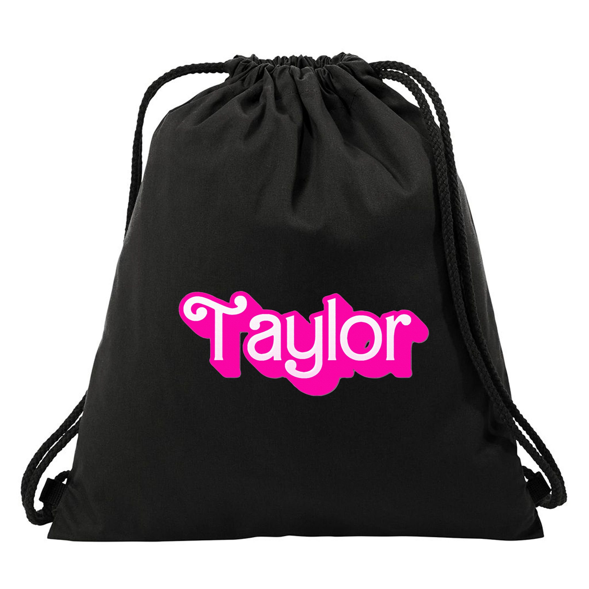 Taylor First Named Baby Birthday Drawstring Bag