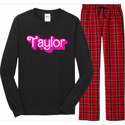 Taylor First Named Baby Birthday Long Sleeve Pajama Set