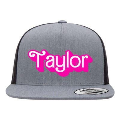 Taylor First Named Baby Birthday Flat Bill Trucker Hat