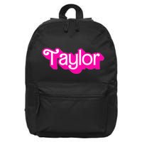 Taylor First Named Baby Birthday 16 in Basic Backpack