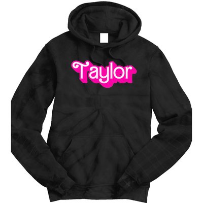 Taylor First Named Baby Birthday Tie Dye Hoodie