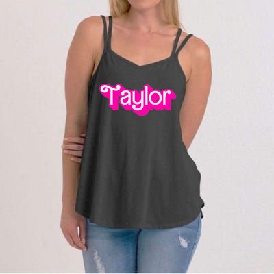 Taylor First Named Baby Birthday Women's Strappy Tank