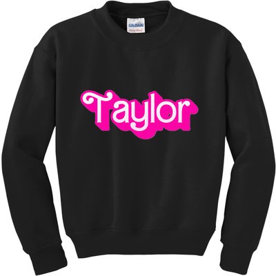 Taylor First Named Baby Birthday Kids Sweatshirt