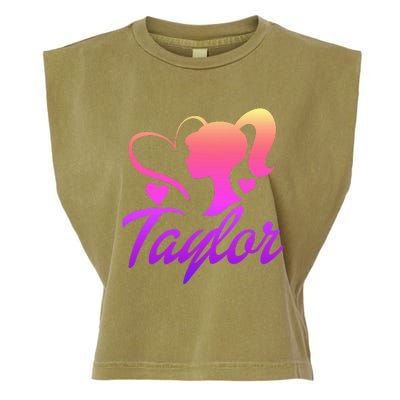 T.aylor First Named  Baby Birthday Garment-Dyed Women's Muscle Tee