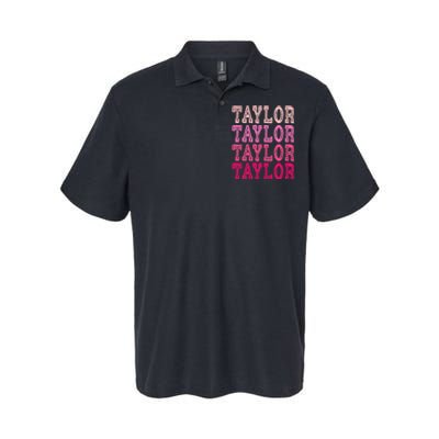 T.aylor First Named  Baby Birthday Softstyle Adult Sport Polo