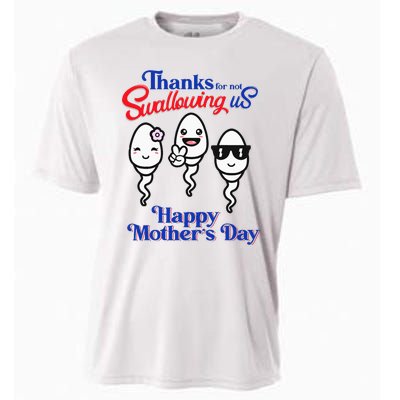 Thanks For Not Swallowing Us Happy Mother's Day Father's Day Cooling Performance Crew T-Shirt