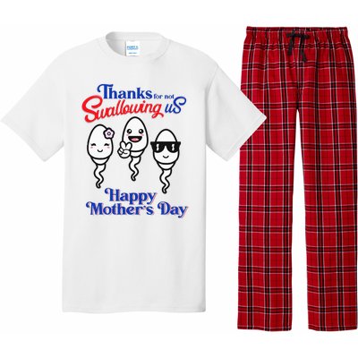 Thanks For Not Swallowing Us Happy Mother's Day Father's Day Pajama Set