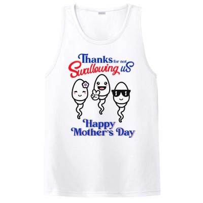 Thanks For Not Swallowing Us Happy Mother's Day Father's Day PosiCharge Competitor Tank