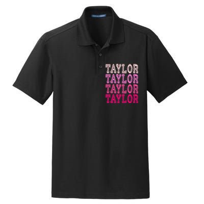 T.aylor First Named Boy Girl Baby Birthday Dry Zone Grid Polo