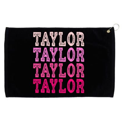 T.aylor First Named Boy Girl Baby Birthday Grommeted Golf Towel