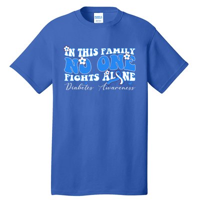 This Family Nobody Fights Diabetes Alone Gift Tall T-Shirt