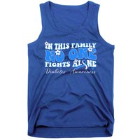 This Family Nobody Fights Diabetes Alone Gift Tank Top